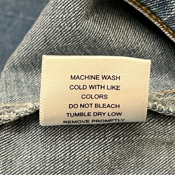 C&V Chelsea & Violet Women’s Blue Jeans Size 30 Stretch Cropped Button Fly Belt - Picture 9 of 9